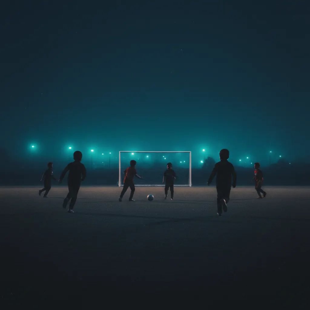 Pitch at night