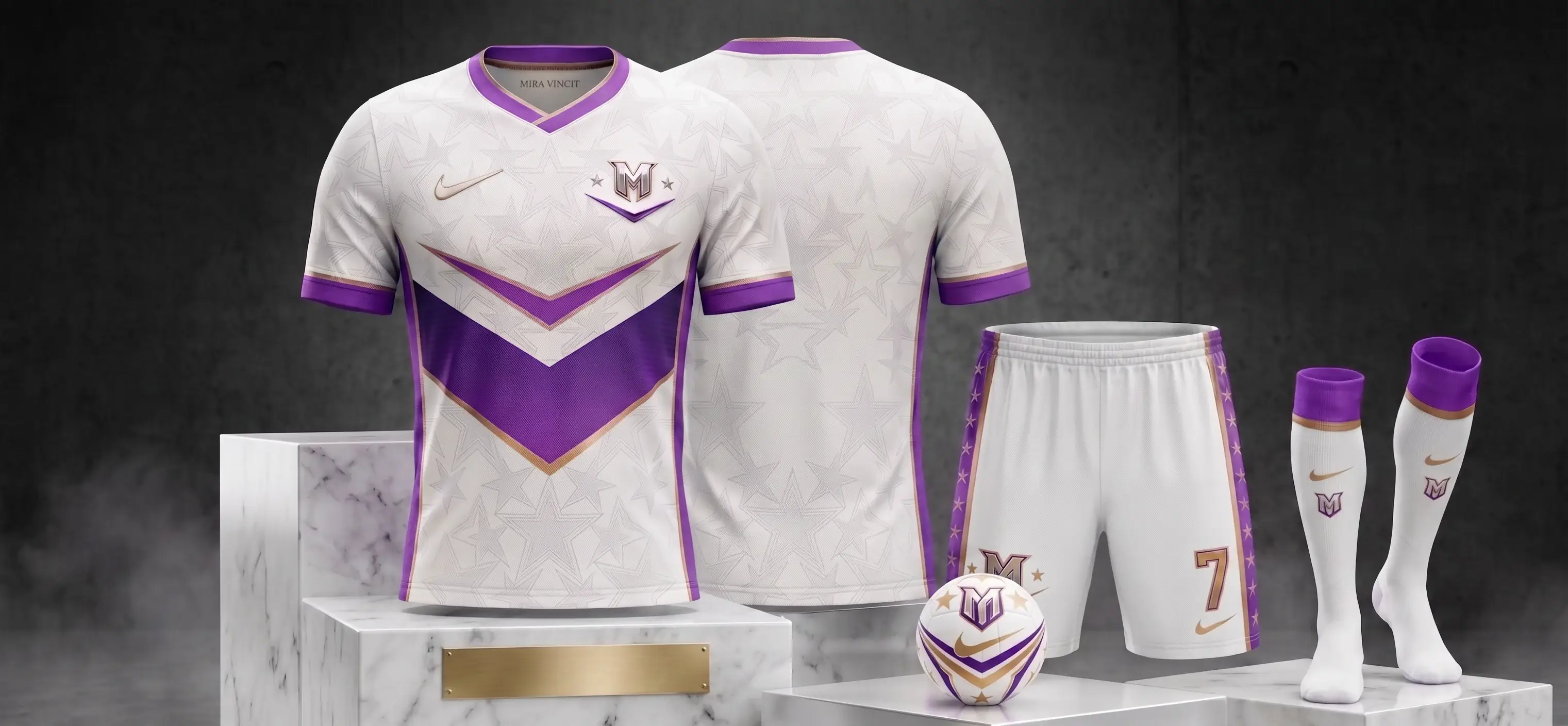 MYFC white away kit display