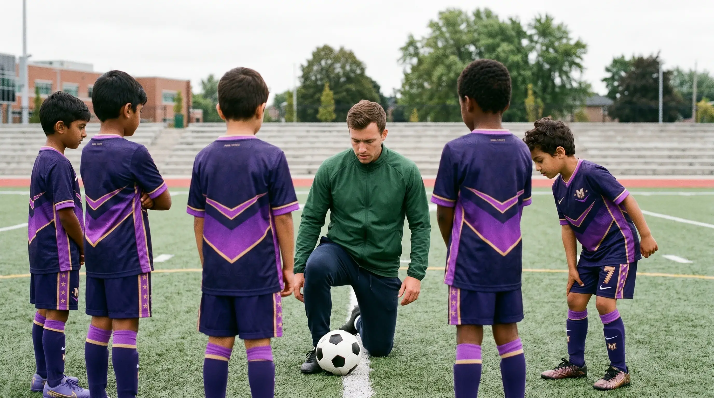 Coach demonstrating ball control