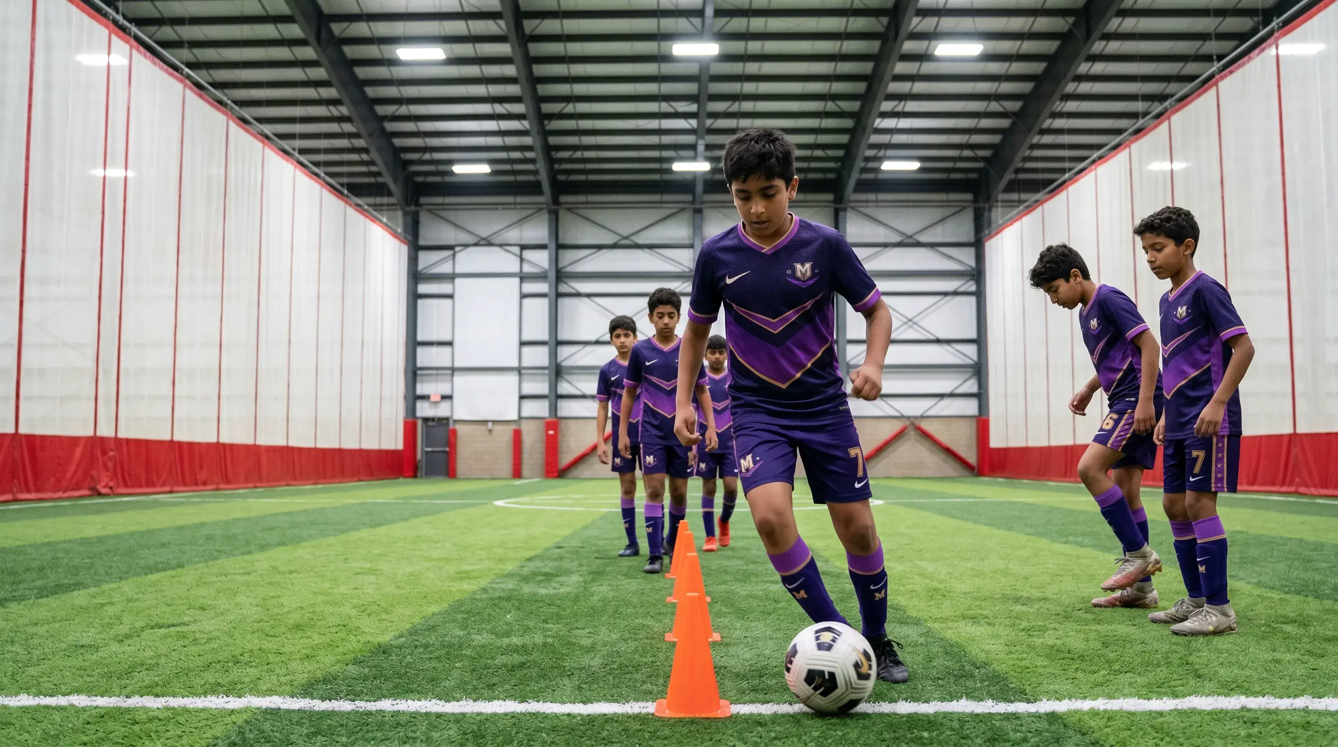 Indoor dribble drill at USC Stoney Creek